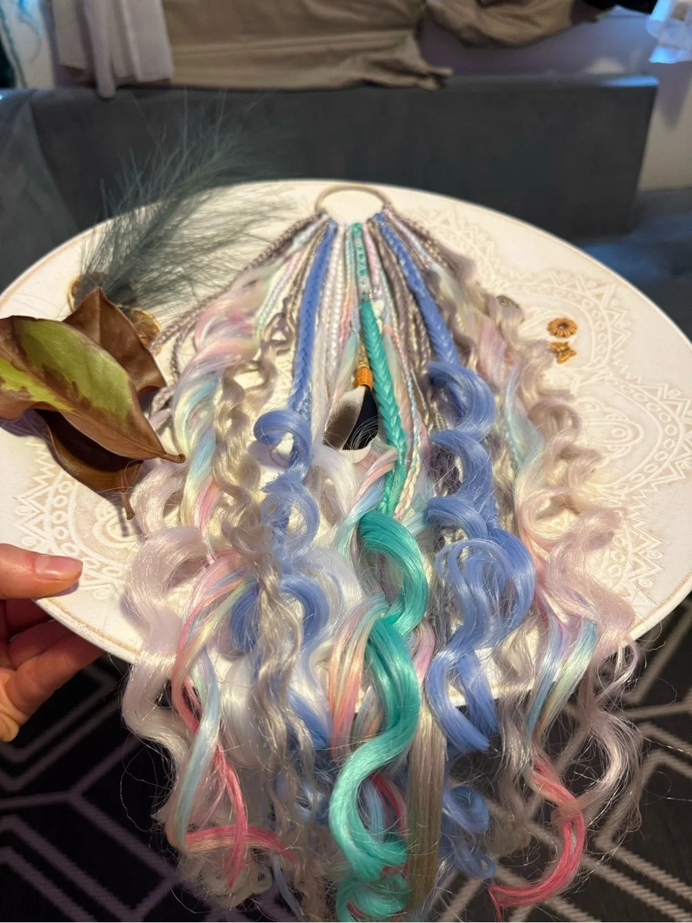Pastel Mermaid Hair Extensions - Multi Color